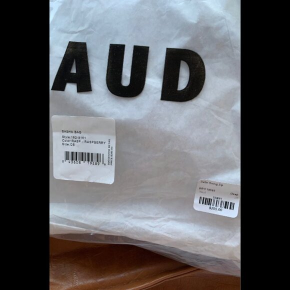 Staud Sasha Satin Swing Zip Bag in Raspberry, Never used - Picture 8 of 9